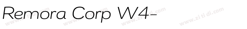 Remora Corp W4字体转换